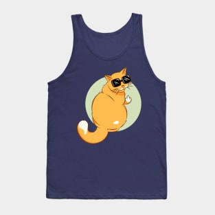 Cool Cat Middle Finger Tank Top